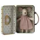 Maileg Angel Mouse in Suitcase, Little Sister