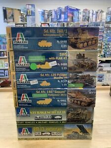 Large Lot Italeri 1/35 Armor Model Kits (6 Kits)