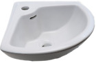 Wall Mounted Corner Ceramic Bathroom Sink White