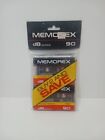 Memorex dBS 90 Min Cassette Tapes 2 Pack 135mm SEALED Vtg