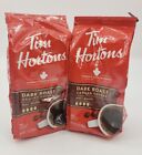 LOT OF 2 Tim Hortons Dark Roast Ground Coffee 12 oz Best By:  June 2023 SEALED