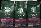 Starbucks French Roast Ground Coffee 3 Packages Dark Roast