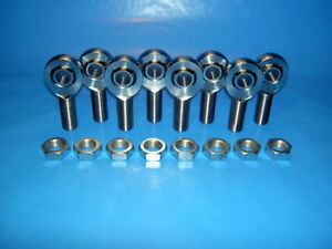 4-Link 1/2-20 x 1/2 Bore, Chromoly, Rod End / Heim Joint, With Jam Nuts