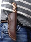 Handcraft Fixed blade Cow Leather Sheath / Knife Holster / vertical Knife Sheath