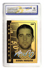 AARON RODGERS Green Bay Packers 23K GOLD CARD Hologram Signature - GEM-MINT 10