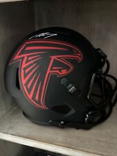 Full-size, signed, and authenticated Mike Vick Atlanta Falcons replica helmet