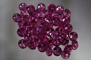 Natural Pink Sapphire 9 MM 25 Pcs Loose Gemstone Certified Round Cut Ceylon Lot