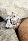 JAI John Hardy Panther / Leopard Ring With Gemstone Eyes Size 6 ~ 10.06gr
