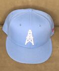 VTG Houston Oilers New Era Fitted 59Fifty Hat Size 7 5/8 Team Blue
