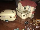 Calico Critters Red Roof Country Home with Sylvanian Families The Caravan