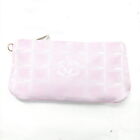 Chanel Cosmetic Pouch Bag New Travel Line Pink Nylon 3549362