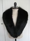 Real Black Fox Fur Collar scarf For Coat Jacket 49