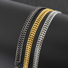 Luxury Men Stainless Steel Chain Bracelet Cuban Curb Link Hip Hop Jewelry..x