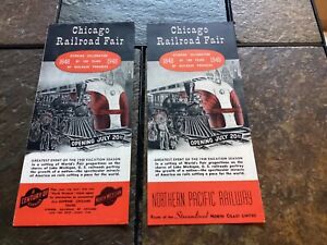 1948 Chicago Railroad Fair Brochures, Northern Pacific, Chicago & Northwestern