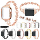 38/40/44mm Bling iWatch Band Strap+Cover Case for Apple Watch 8 7 SE/6/5/4/3/2/1