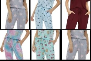 Women's Pajama Set Soft Short Sleeve 2 Piece Lounge Sleepwear with Pockets