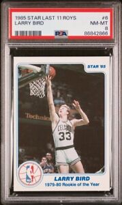 LARRY BIRD 1985 Star Last 11 ROYS #6 PSA 8 NM-MT Celtics HOF - POP 13 RARE CARD