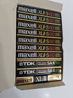 10 New Mix Sealed  Maxwell XLll-S 60/90 Min,  TDK-SA-X 90min ,  Blank Tape Lot
