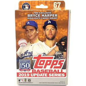 2019 Topps Baseball UPDATE Series Unopened 67 Card Hanger Box
