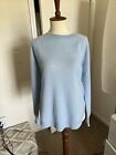 Belle France 100% Cashmere Light Blue Sweater Size Small