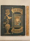 Antique 1880’s Victorian Scrapbook 150++ Trade Cards Die Cuts Circus More
