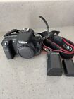 Canon EOS 60D 18.0 MP Digital SLR Camera body w 2 batteries and charger