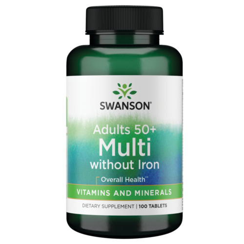 Swanson Geromulti Without Iron (Multivitamin for Seniors) 100 Tablets