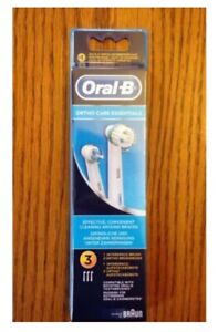 3 ORAL-B Ortho Braces Care Replacement Toothbrush Tooth Brush Heads Orthodontics
