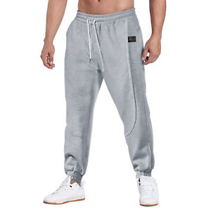 Men's Casual Joggers Cotton Sweatpants Athletic Pants Gym Workout With Pockets