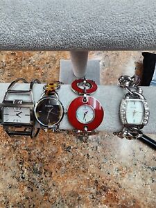 Women's Fossil Watch Lot of 4, Variety of styles, EUC, all Working Lot(235)