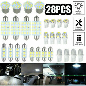 Car Interior LED Light Bulbs Kit For Dome License Plate Lamp White Accessories (For: Kia Soul)
