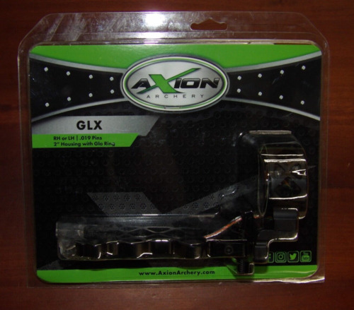 Brand New Axion GLX 5 Pin Bow Sight- Black - .019 Pins - Mathews Dampener LH/RH