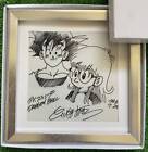 Dragon Ball Son Goku Dr. Slump Arale-chan Akira Toriyama Framed Item Sign Japan