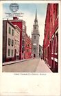 Postcard Christ Church Boston Rubber Shoe Co. MA Massachusetts c.1901-1907  M567