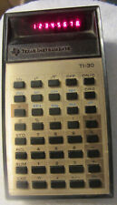 1 70's Texas Instruments TI-30 Calculator Tested WORKING 1970s Red LED,vtg old