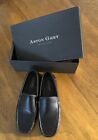NEW Mens Black Leather Loafers Shoes Black Aston Grey Marshall Size 12