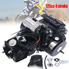 4 Stroke ATV Engine Motor w/ Reverse Electric Start For ATVs GO Karts 125CC
