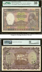 British India, 1937, 1000 Rupees - Taylor - CALCUTTA, PMG 30 - S/N A/0 - Large