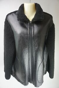 Akris Punto Women's Black Reversible Shearling Jacket Size 10 US $3390