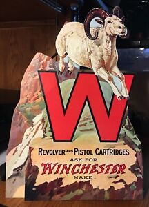 REPRODUCTION  Winchester Ram 2-D  Standing Advertising Die Cut