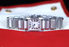 $3,700 Cartier Tank Francaise Stainless Steel Small 20mm Quartz Wrist Watch 2384
