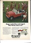 Original 1967 Kaiser Jeep Jeepster vintage print ad:  Holy Toledo, what a car!