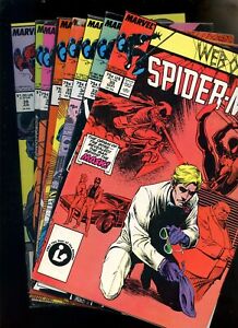 Web of Spider-Man 30,33,34,35,36,37,38,39 *8 Books* 1st Tombstone! Alex Saviuk!