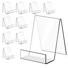 10PACK Acrylic Book Stand Clear Acrylic Display Easel Holder for Displaying Pict