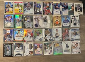 New ListingHUGE 32x Baseball Card Lot ALL AUTOS OR RELICS High End ALL PICTURED Resell!