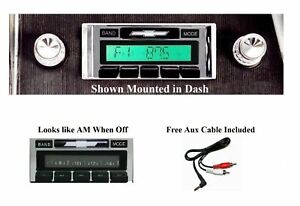 1966 Chevy Radio Impala / Caprice  Free AUX Cable Stereo 230  (For: 1966 Impala)