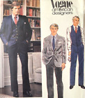 UC Vogue American Designer Bill Blass 2585 Sew Pattern Men Dress Suit Pants Vest