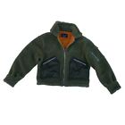 Alpha Industries Cropped Sherpa Utility Jacket In Sage Size XS