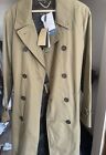 Burberry Prorsum Olive Green Mens Trench Coat Size Small US 36 UK 46 NWT