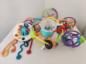 Lot of 6 Assorted Baby Infant Crib Rattle Teether Sensory Activity Toys